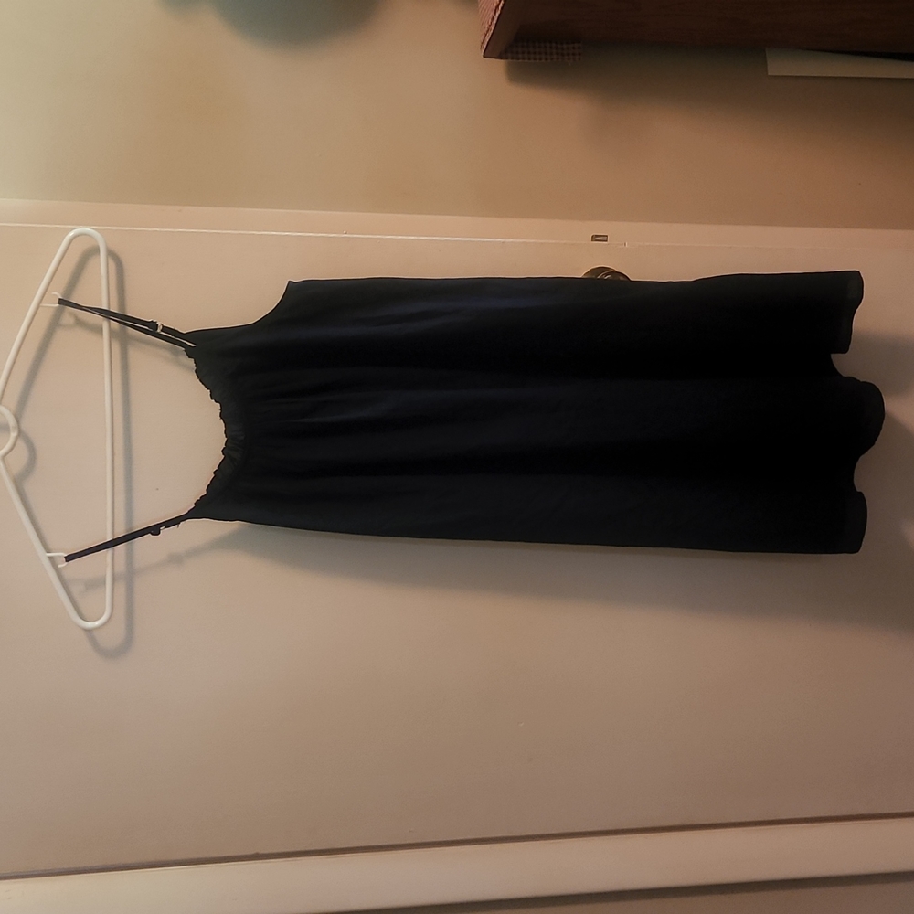 LOFT by Ann Taylor Navy blue, 2 layer dress with adjustable-size xxs- NW…